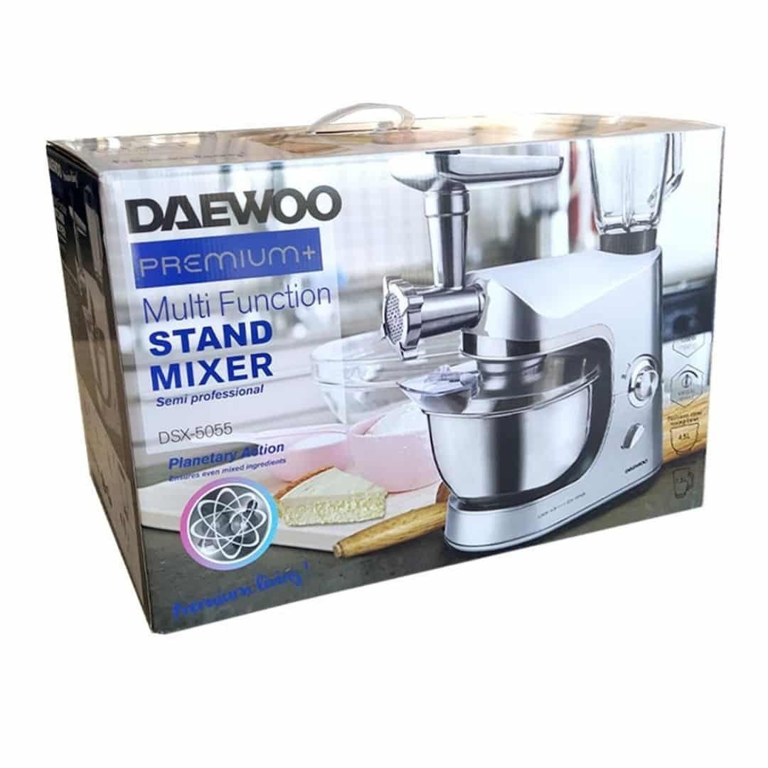Daewoo 220 volts stand mixer with blender food processor DSX - 5055 Silver 1200 Watts 220v 240 volts 50 hz - 220 - Electronics