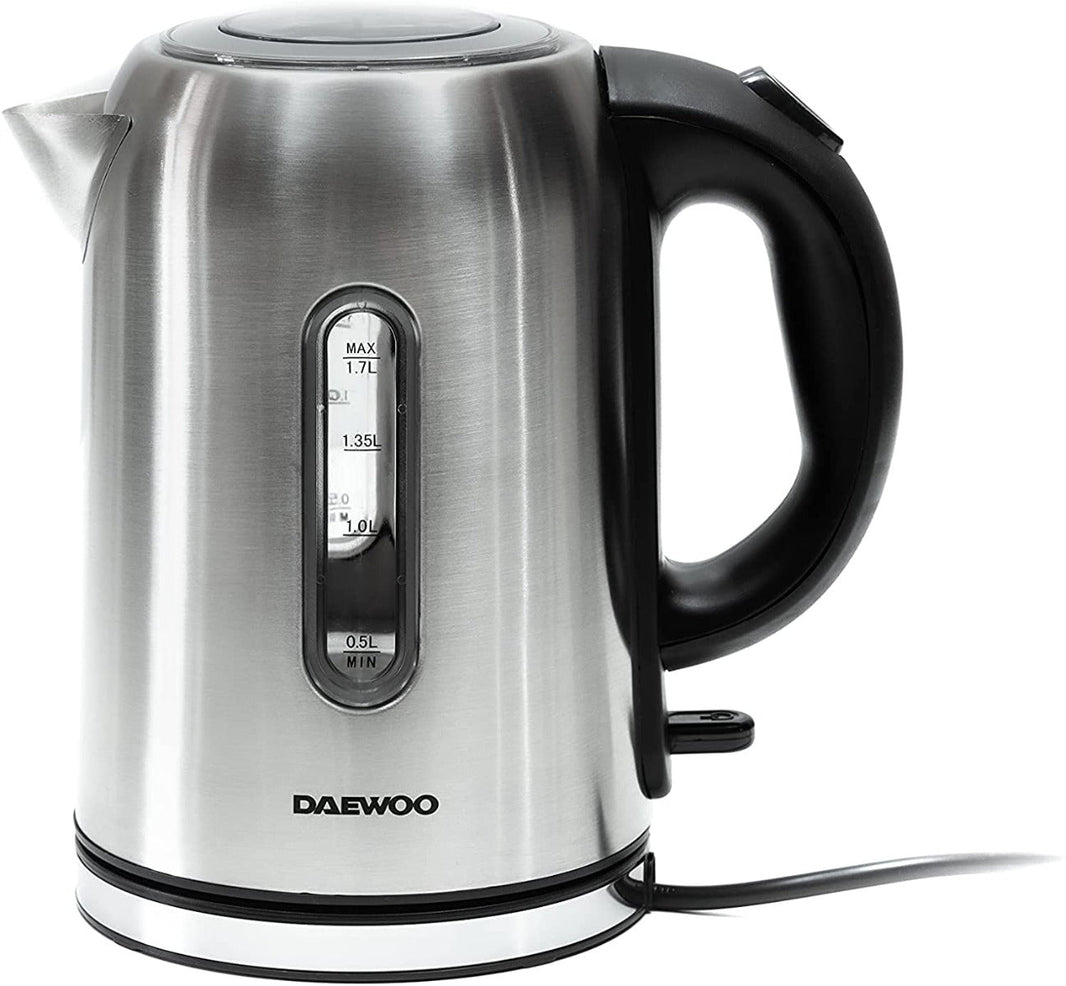 Daewoo DEK1237 Stainless Steel 1.7 liter Cordless Jug Kettle 220 v 240 volt 50 hz - 220 - Electronics