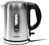 Daewoo DEK1237 Stainless Steel 1.7 liter Cordless Jug Kettle 220 v 240 volt 50 hz - 220 - Electronics