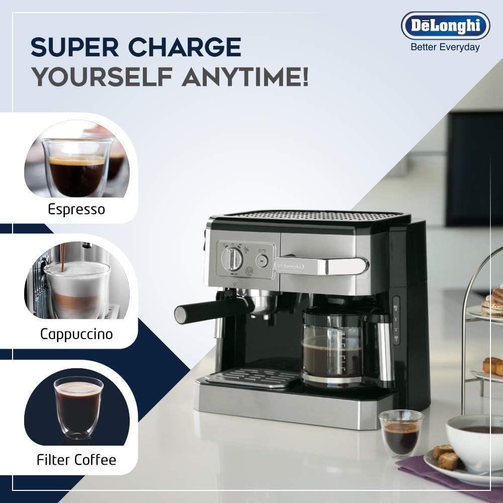 Delonghi 220 volt espresso cappuccino and filter coffee maker Espresso Coffee Machine 220v 240 volts 50 hz BCO420 - 220 - Electronics