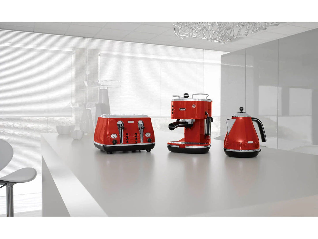Delonghi 220 volt Kettle Red Color KBO3001.R 220v 240 volts - 220 - Electronics
