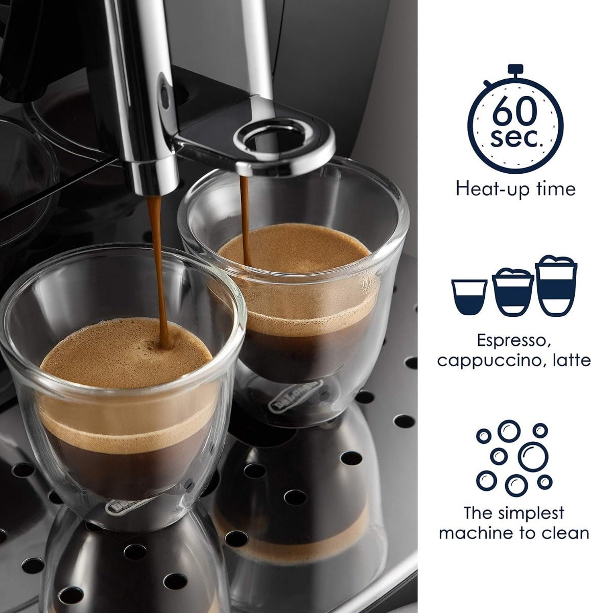 Delonghi 220 volts ECAM22.110.B espresso cappuccino machine professional 220v 240 volts 50 60 hz - 220 - Electronics