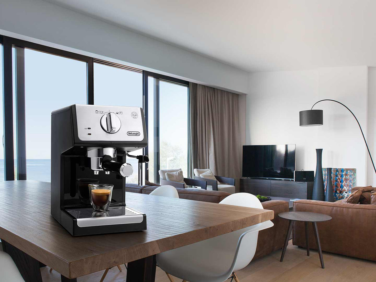 Delonghi 220 volts espresso machine ECP33.21.BK 15 Bar cappuccino coffee maker 220v 240 volt 50 60 hz - 220 - Electronics