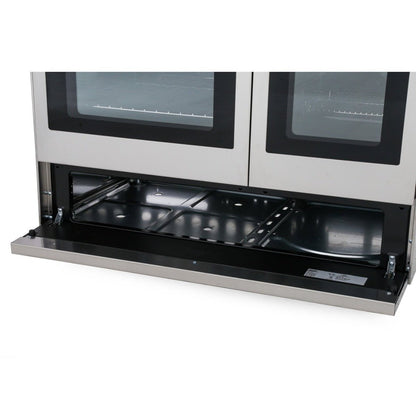 Delonghi DT906/220/RDF Professional 36 Inch Stainless Steel Gas range with 5 Burner and 2 Ovens Made in Italy 220 v 240 volts 50 hz - 220 - Electronics