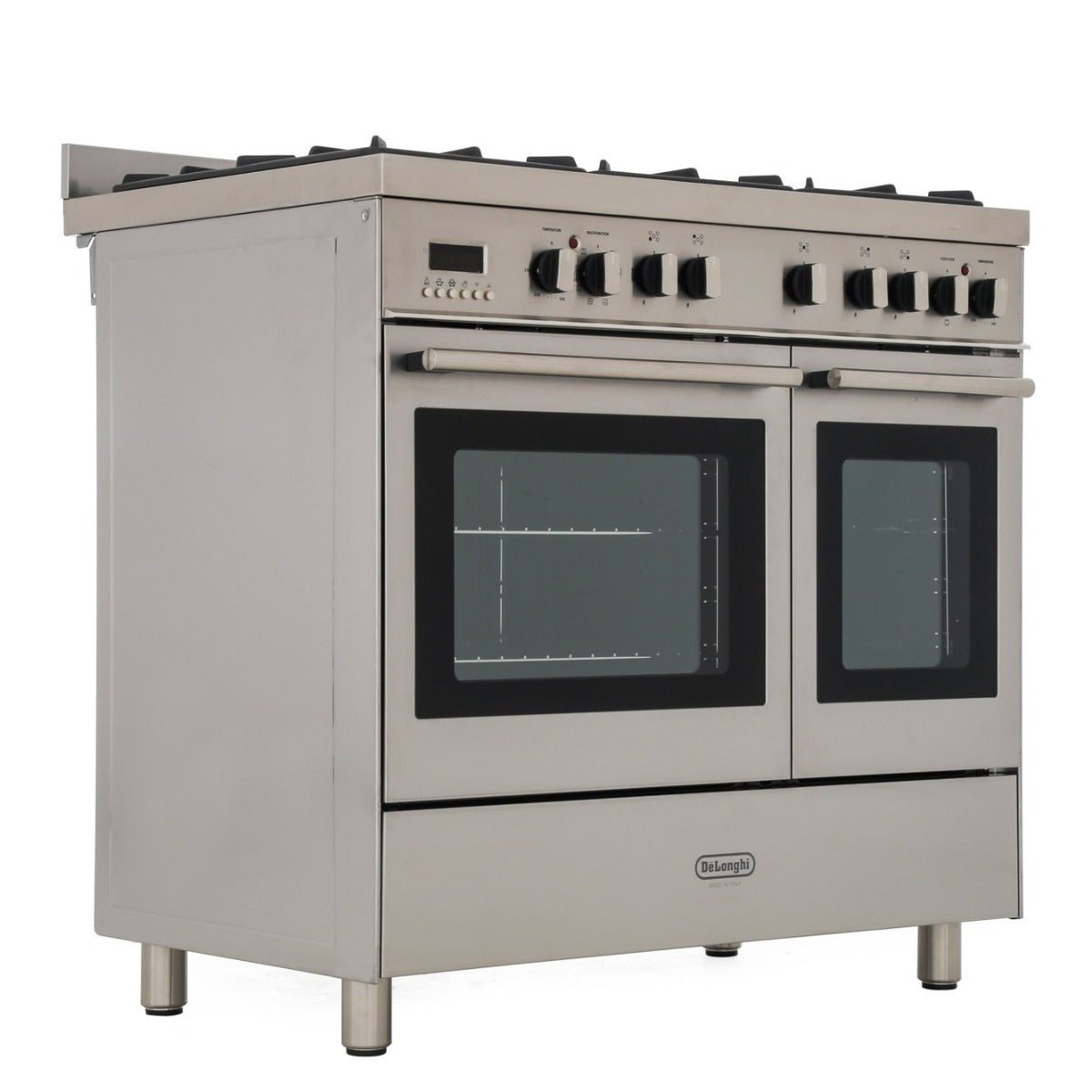 Delonghi DT906/220/RDF Professional 36 Inch Stainless Steel Gas range with 5 Burner and 2 Ovens Made in Italy 220 v 240 volts 50 hz - 220 - Electronics