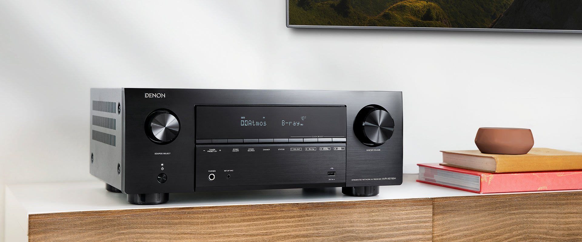Denon AVC-X2700H 220 volt AV Receiver amplifier 7.2 Channel 8k bluetoo