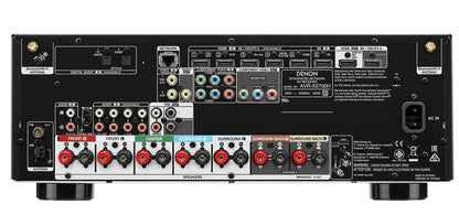 Denon AVC - X2700H 220 volt AV Receiver amplifier 7.2 Channel 8k bluetooth HEOS 220v 240 volt - 220 - Electronics