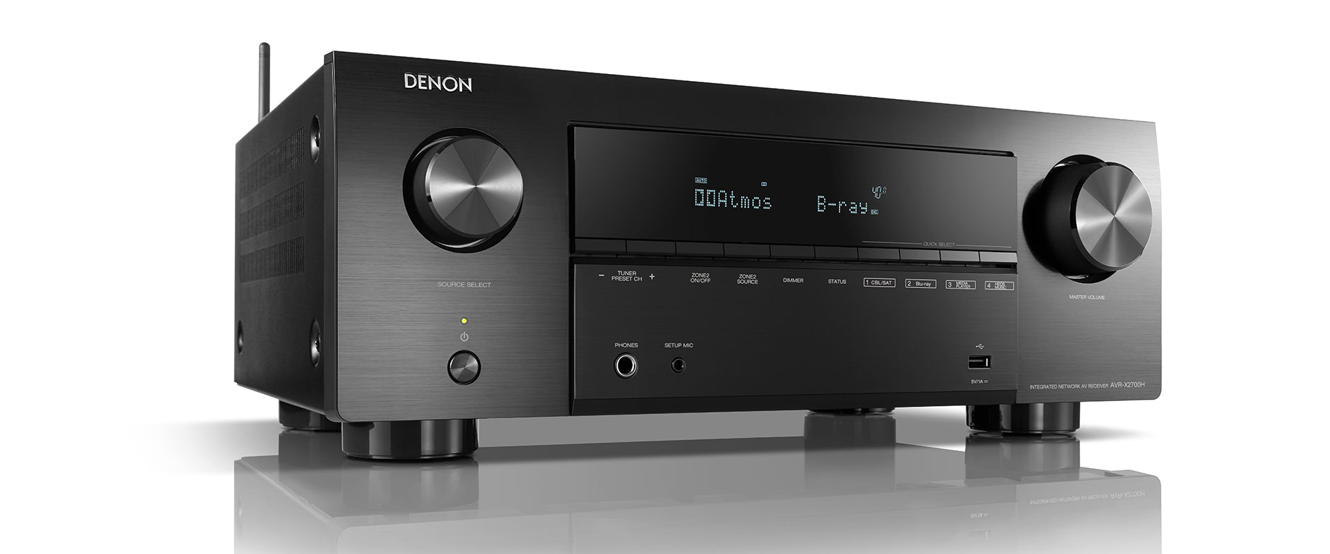 Denon AVC-X2700H 220 volt AV Receiver amplifier 7.2 Channel 8k bluetoo