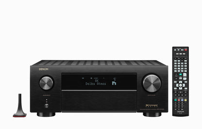 Denon AVC - X4700H 220 volt AV Receiver Amplifier 9.2 Channel 8k Bluetooth HEOS 220v 240 volt - 220 - Electronics