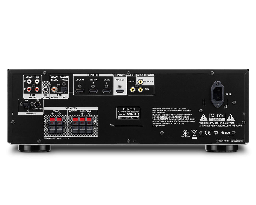 Denon AVR - 1513 220 Volt AV Receiver - 220v volt electronics
