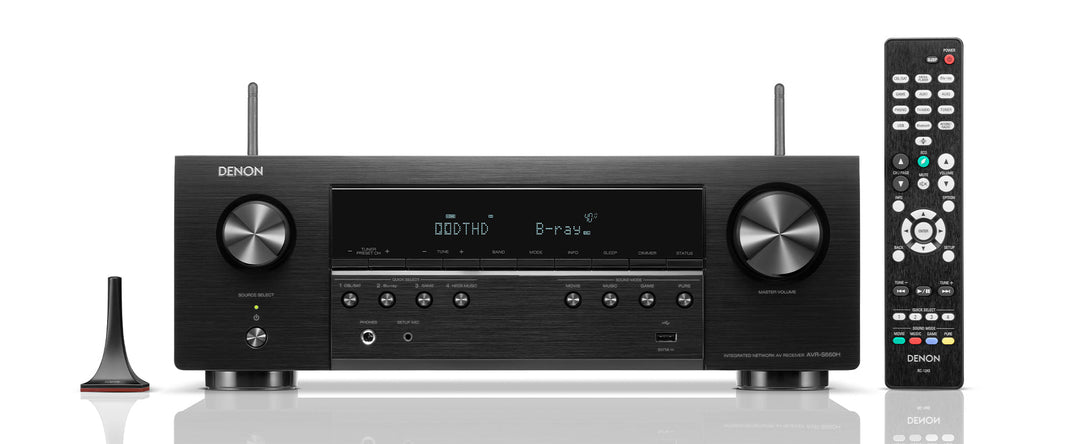 Denon AVR - S660 220 volt 5.2 Channel Bluetooth AV Receiver Amplifier with Built in HEOS 220v 240 volts 50 hz - 220 - Electronics
