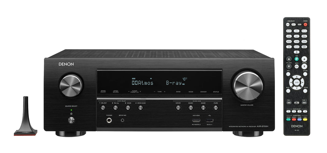 Denon AVR - S750H 220 volts AV Receiver Amplifier 5.1 Ch. 4K Ultra HD with Bluetooth 220v 240 volt - 220 - Electronics