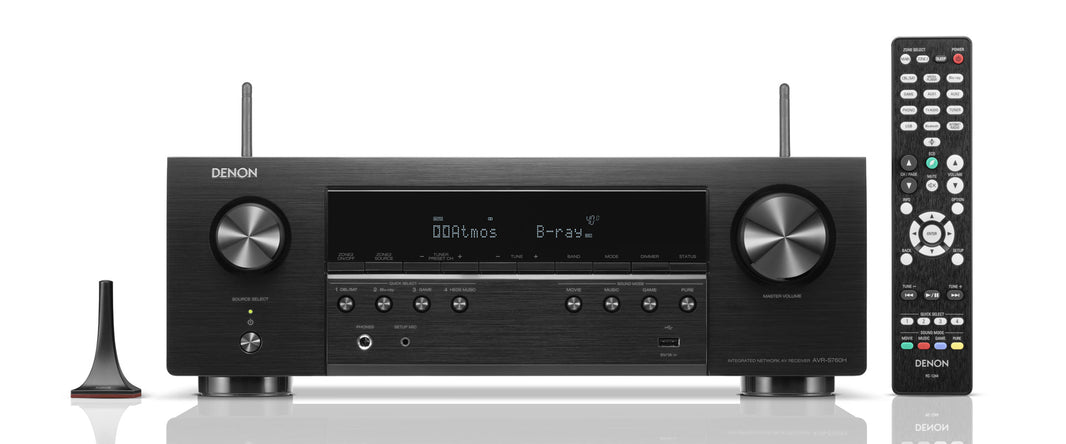 Denon AVR - S760H 220 volt av receiver amplifier 7.2 Ch 8k AV receiver with voice control and Heos Bluetooth - 220 - Electronics
