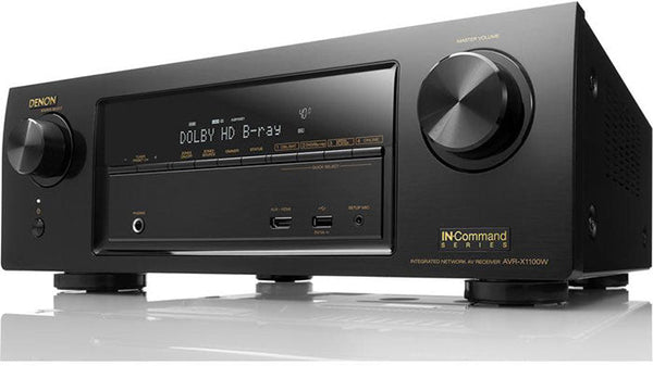 DENON AVR-X1100W AVアンプ リモコン付き ジャンク Denon AVR-X1100 220 / 240 Volts AV Receiver Amplifier 7.2