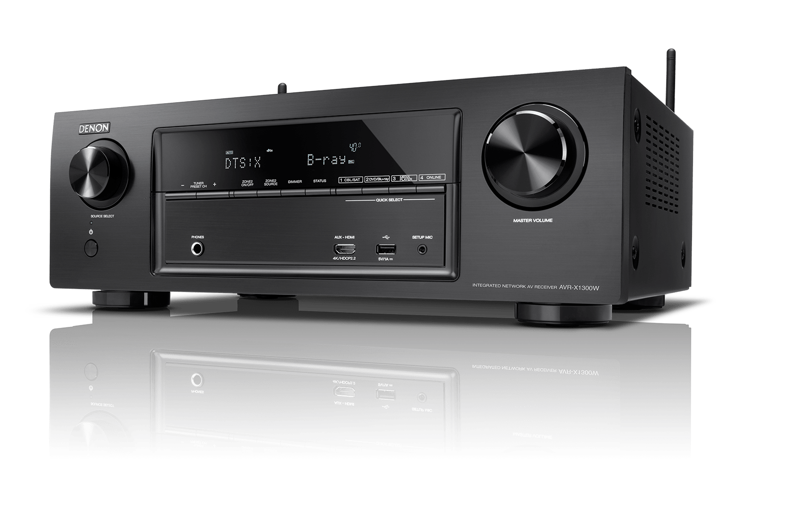 Denon AVR - X1300W 7.2 Channel 220 Volt Audio/Video Receiver with Wi - Fi - 220 - Electronics