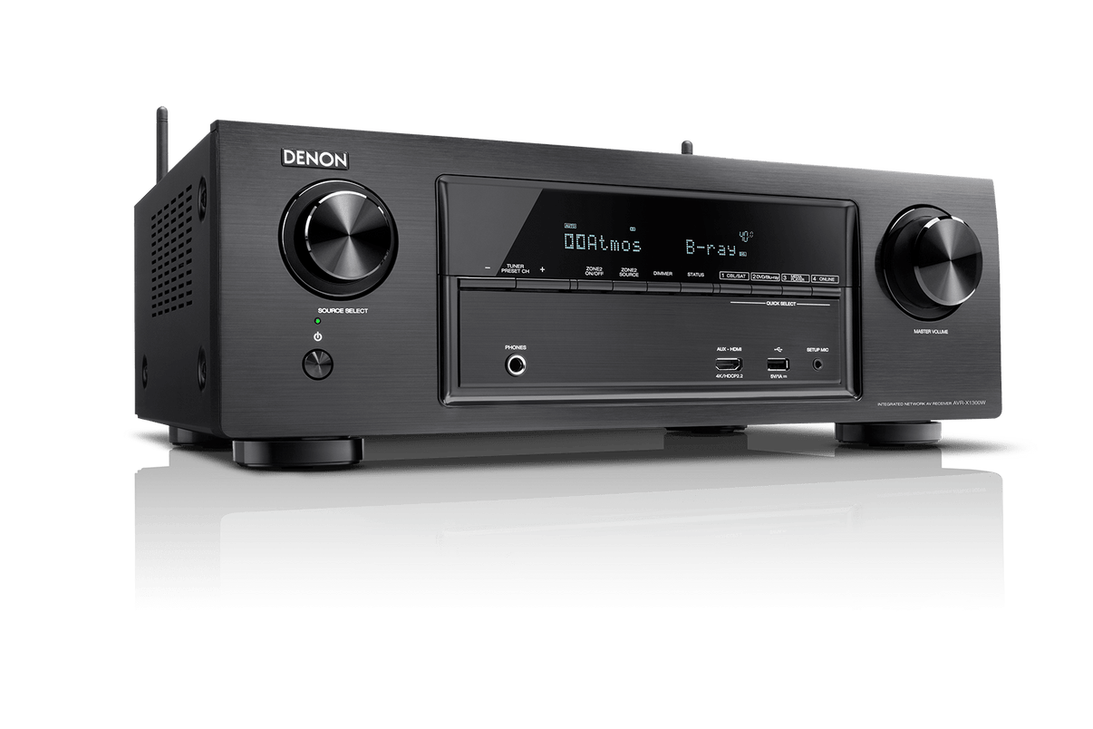 DENON AVアンプ AVR-X1300W Denon AVR-X1300W 7.2 Channel 220 Volt Audio/Video Receiver