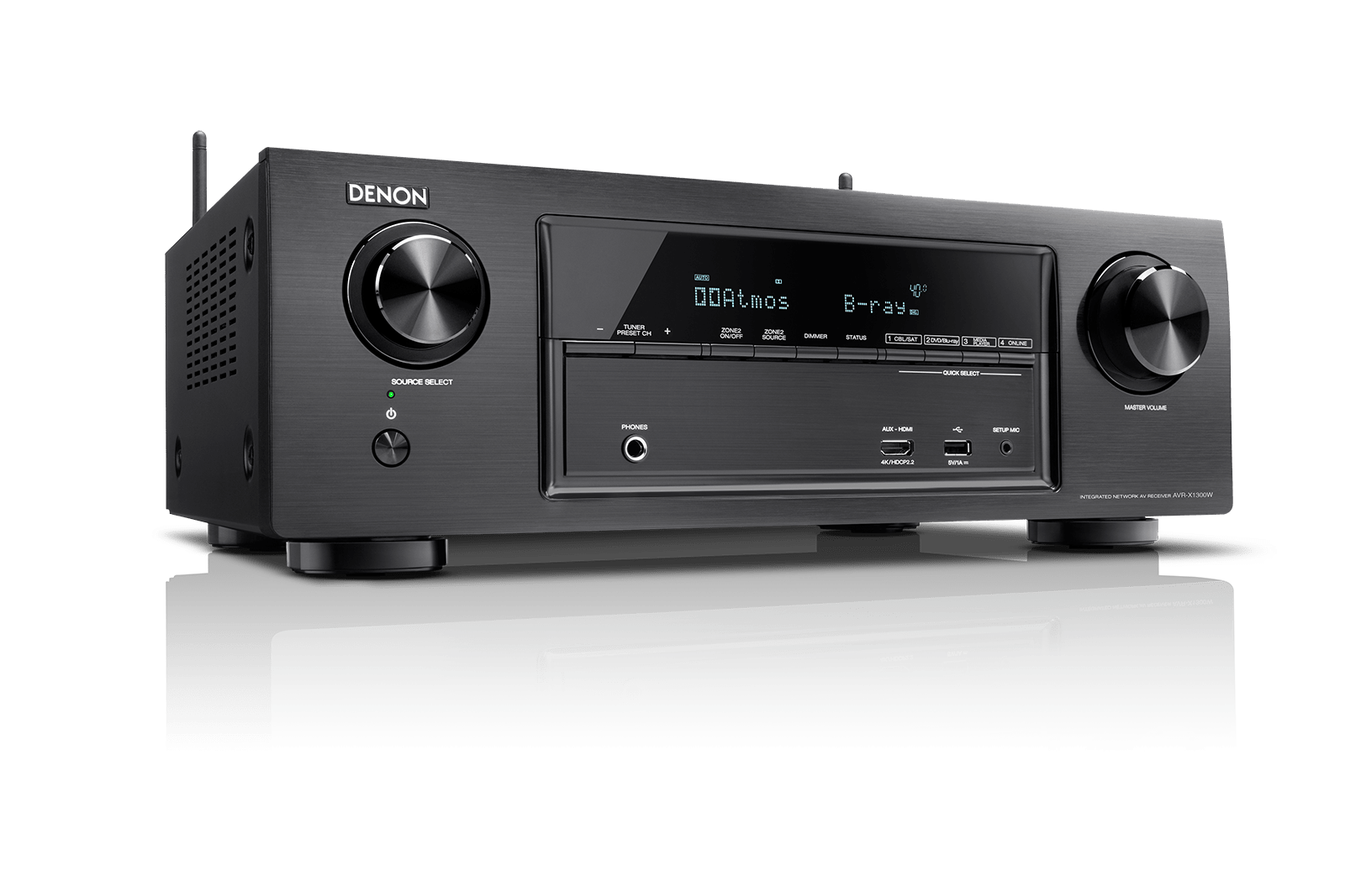 Denon AVR - X1300W 7.2 Channel 220 Volt Audio/Video Receiver with Wi - Fi - 220 - Electronics