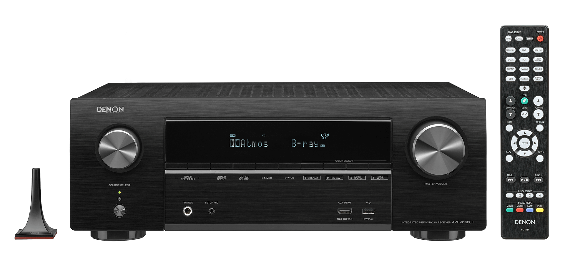 Denon AVR - X1600 220 volt 7.2 Channel 4K Ultra HD AV Receiver with 3D Audio and HEOS Built - In 220v 240 volts 50 hz / 60 hz - 220 - Electronics