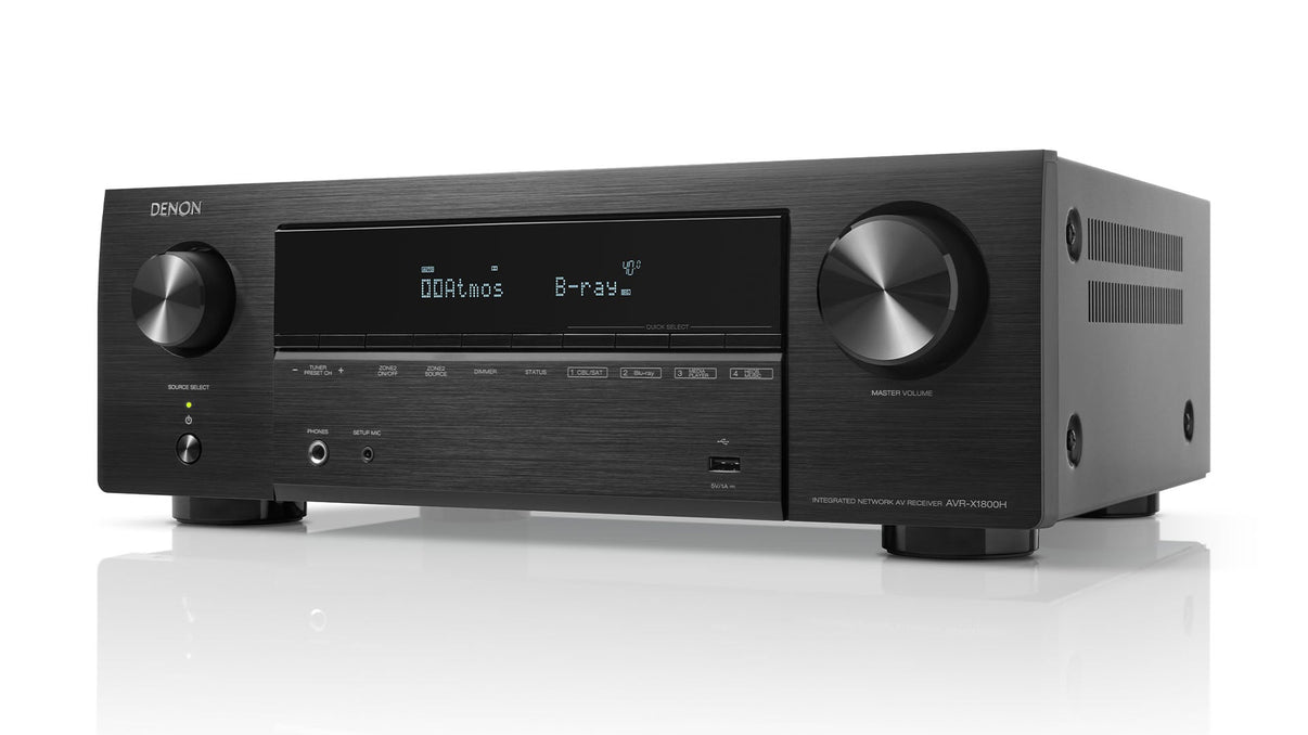 Denon AVR - X1800H 220 volt AV Receiver Amplifier 7.2 Channel 8k Bluetooth HEOS 220v 240 volt 50hz 60 hz - 220 - Electronics