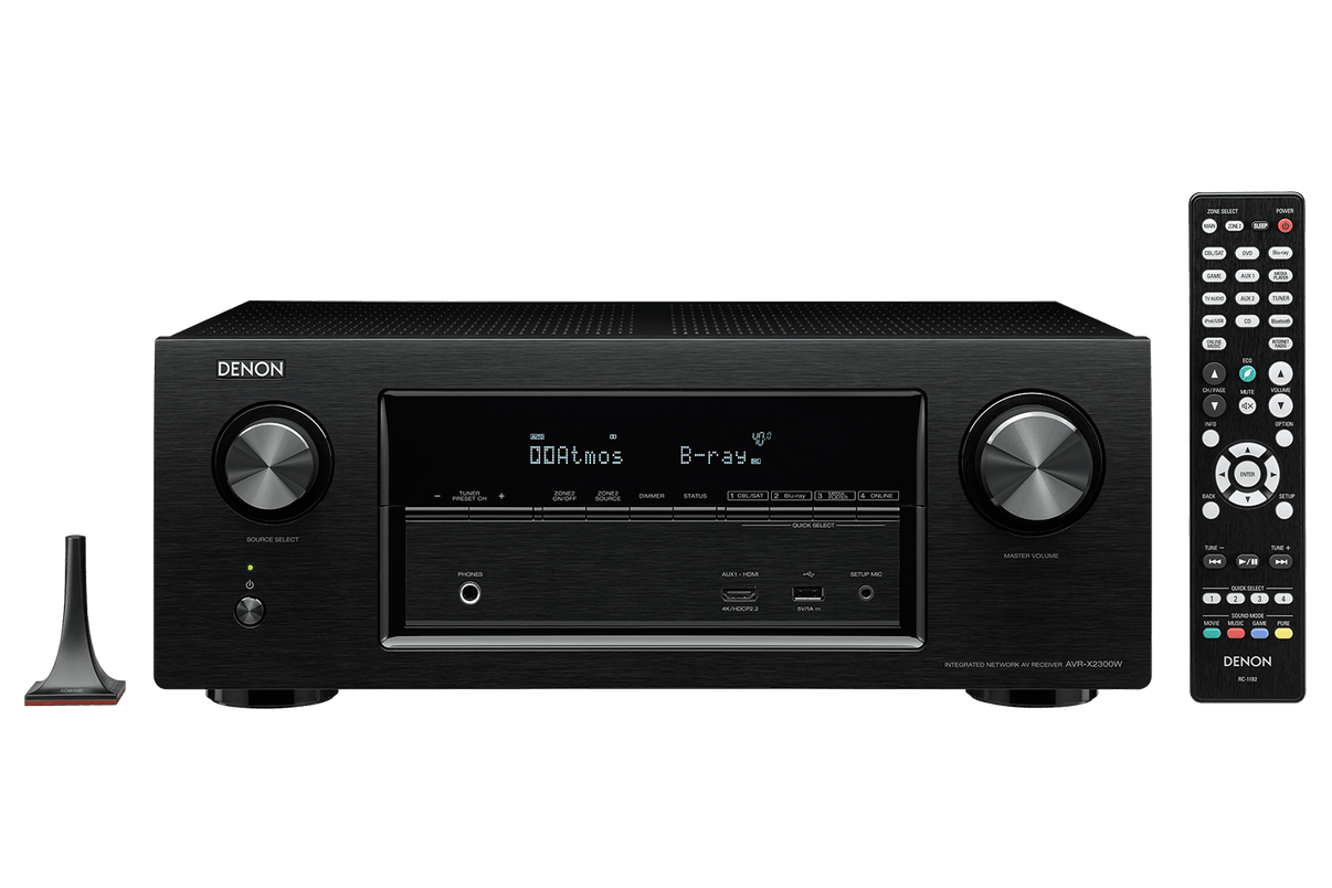 Denon AVR - X2300W 7.2 Channel 220 Volt Audio/Video Receiver with Wi - Fi - 220 - Electronics