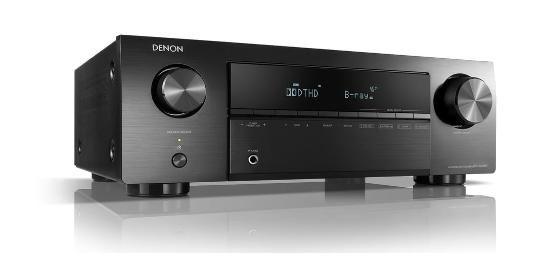 Denon AVR - X250BT 220 volts AV Receiver Amplifier 5.1 Ch. 4K Ultra HD with Bluetooth 220v 240 volt - 220 - Electronics
