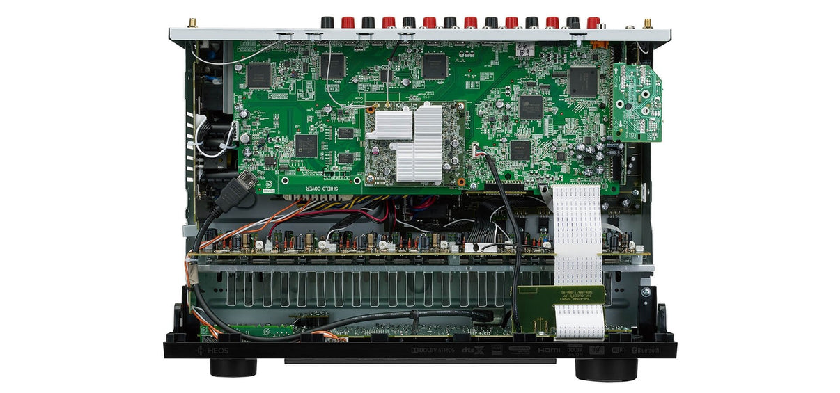 Denon AVR - X2600 220 volt 7.2 Channel 4K Ultra HD AV Receiver with 3D Audio and HEOS Built - In 220v 240 volts 50 hz / 60 hz - 220 - Electronics