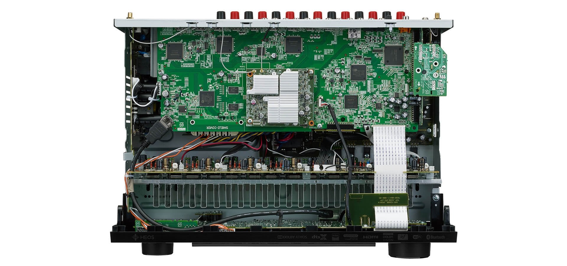 Denon AVR - X2600 220 volt 7.2 Channel 4K Ultra HD AV Receiver with 3D Audio and HEOS Built - In 220v 240 volts 50 hz / 60 hz - 220 - Electronics
