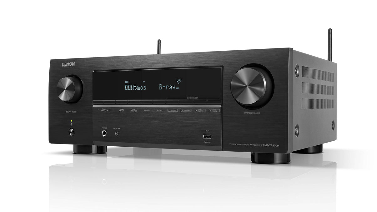 Denon AVR - X2800H 220 volt AV Receiver amplifier 7.2 Channel 8k bluetooth HEOS 220v 240 volt - 220 - Electronics
