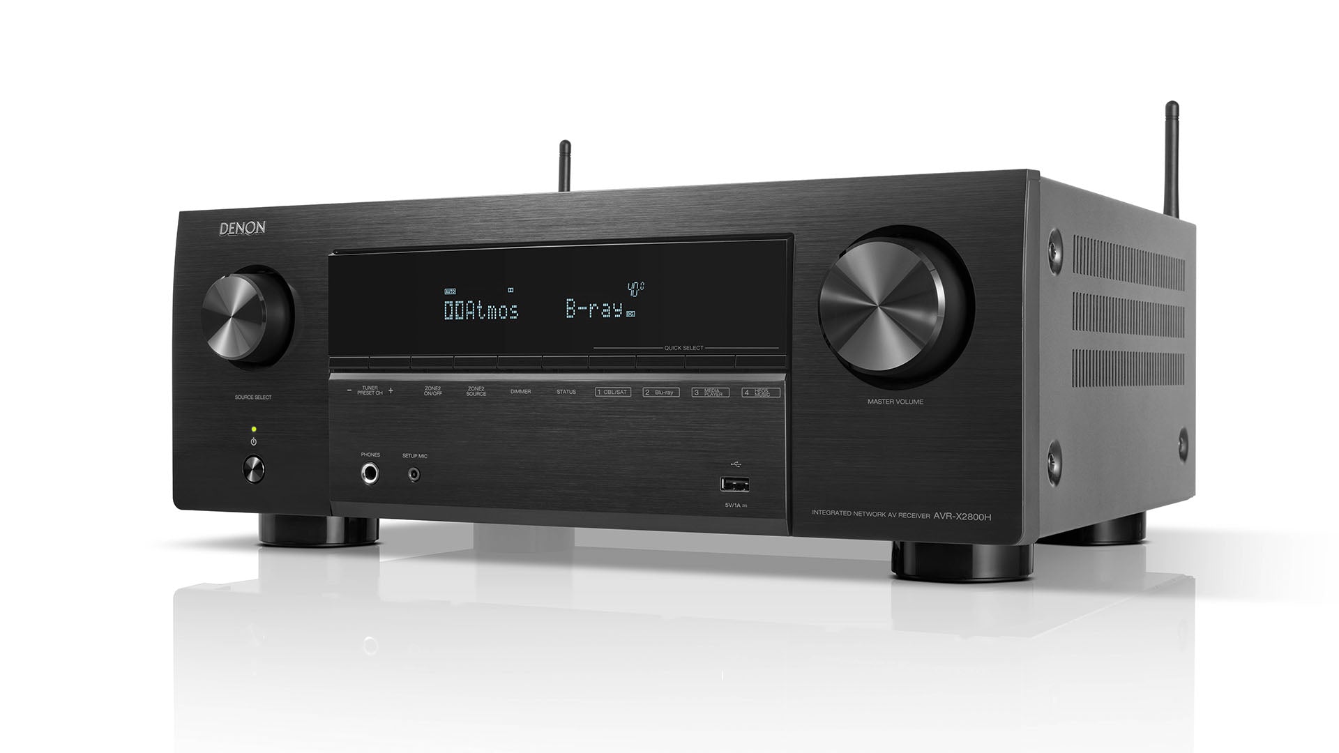 Denon AVR - X2800H 220 volt AV Receiver amplifier 7.2 Channel 8k bluetooth HEOS 220v 240 volt - 220 - Electronics
