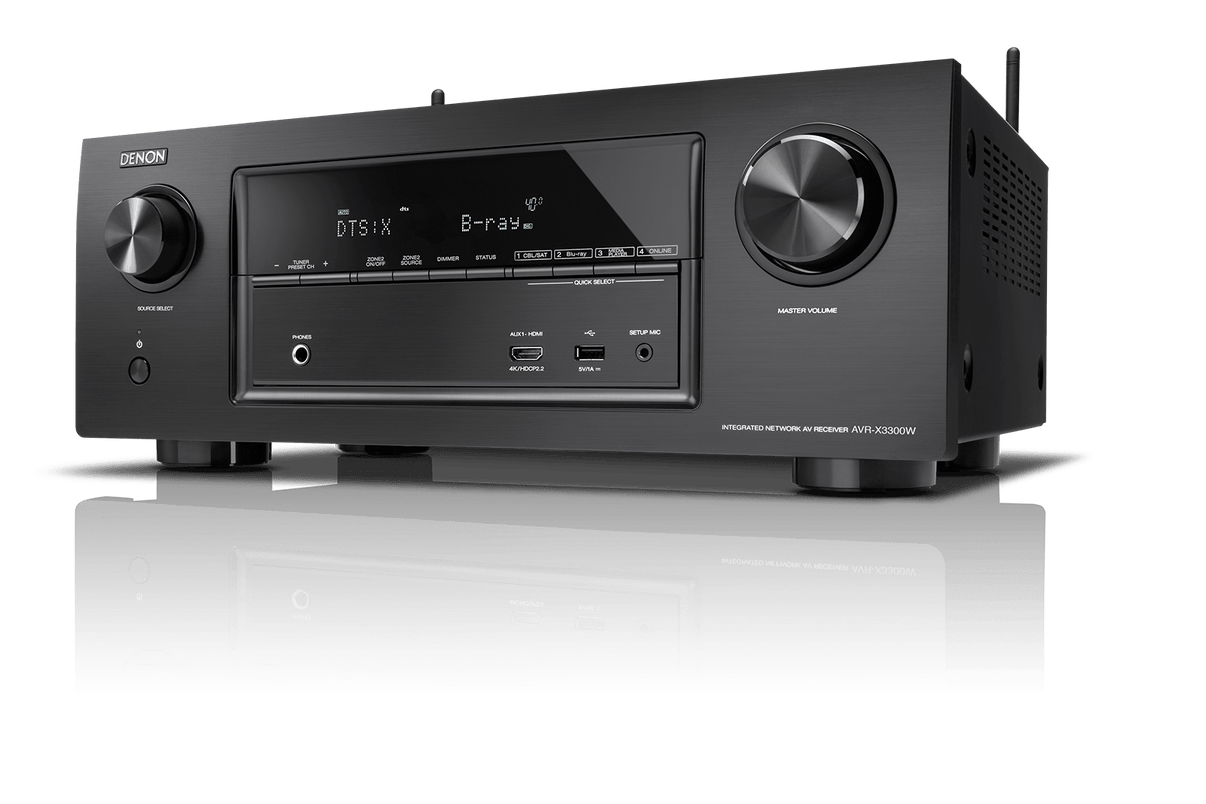 Denon AVR - X3300W 7.2 Channel 220 Volt Audio/Video Receiver with Wi - Fi - 220 - Electronics