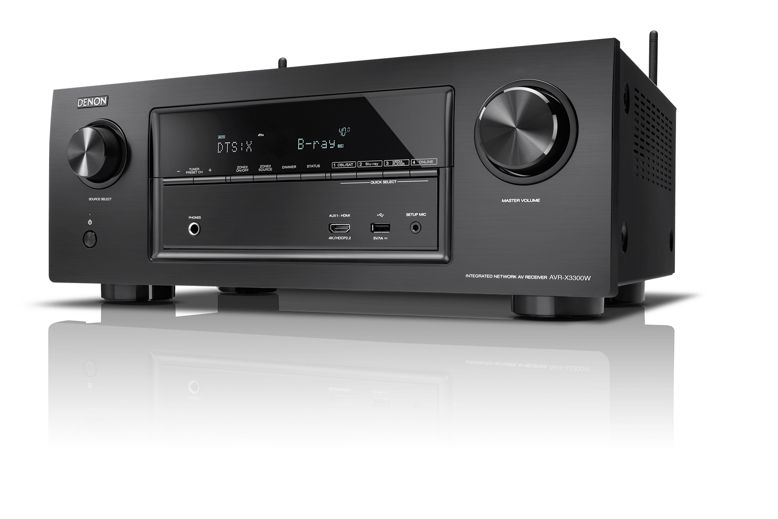 Denon AVR - X3300W 7.2 Channel 220 Volt Audio/Video Receiver with Wi - Fi - 220 - Electronics