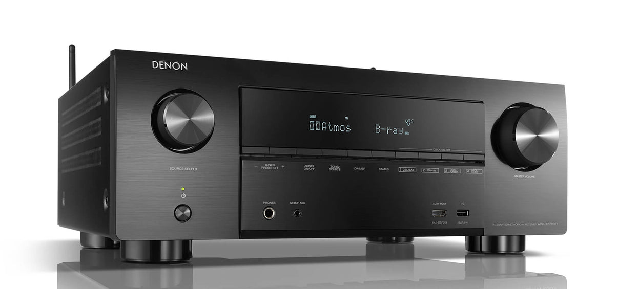 Denon AVR - X3600 220 volt 9.2 Channel 4K Ultra HD AV Receiver with 3D Audio and HEOS Built in 220 v 240 volts 50 hz 60 hz - 220 - Electronics