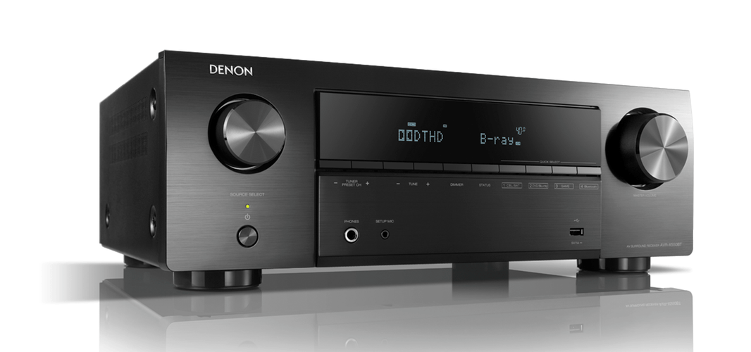 Denon AVR - X550BT 220 volt 5.2 channel Bluetooth av receiver 220v 240 volts 50 hz - 220 - Electronics