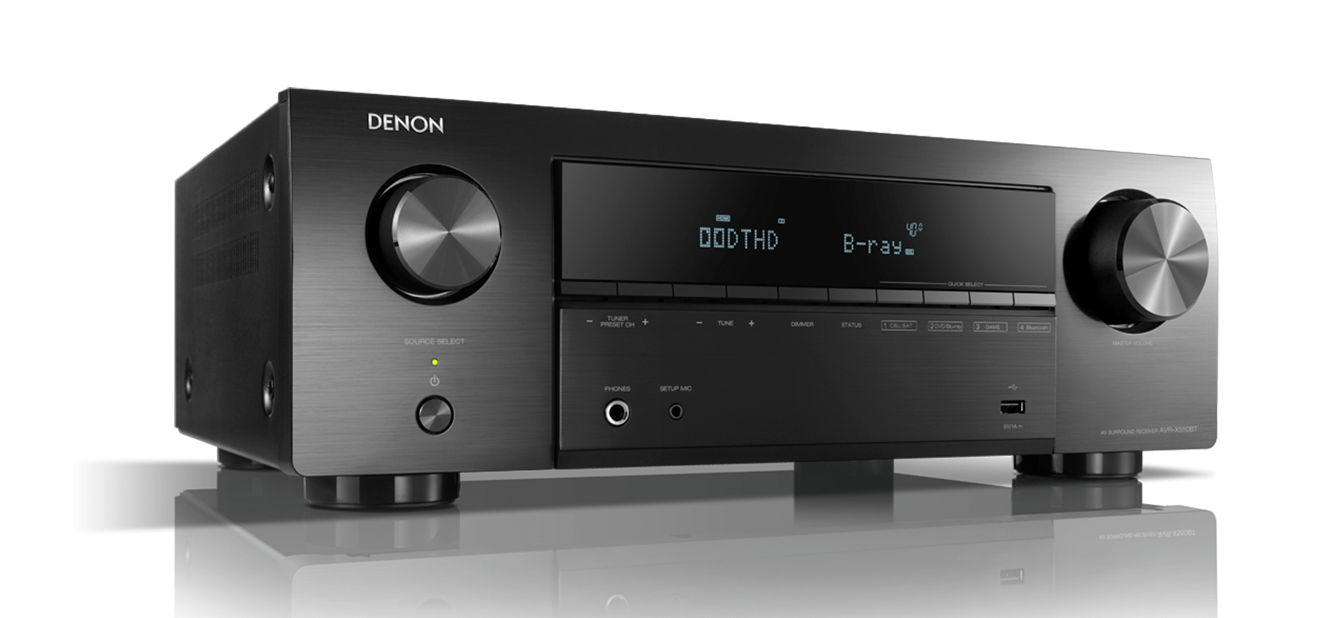 Denon AVR - X550BT 220 volt 5.2 channel Bluetooth av receiver 220v 240 volts 50 hz - 220 - Electronics