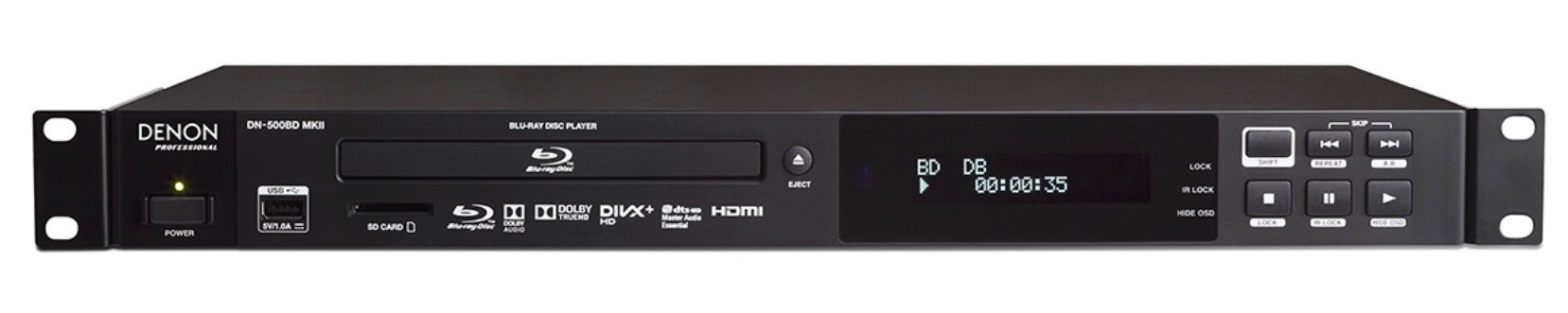 Denon DN - 500BD MKII Region Free Blu - ray player with Analog and Digital Audio Output Rack Mountable - 220 - Electronics