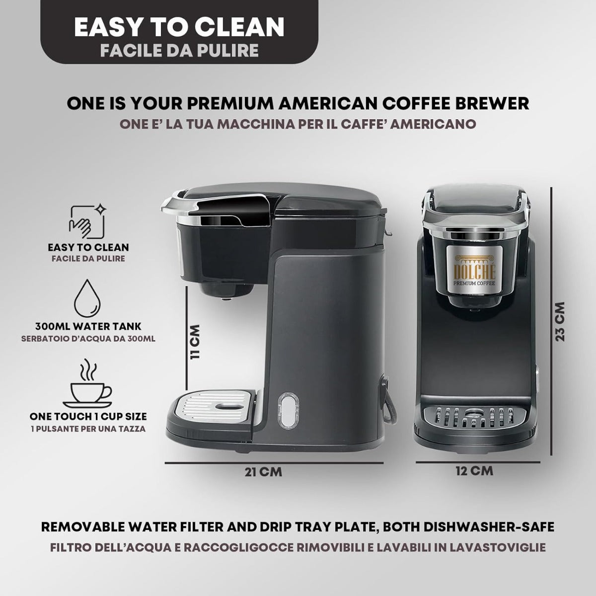 Dolce 220 volt K - cup Keurig coffee maker 220v kcup coffee machine 240 volts - 220 - Electronics