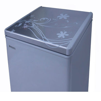 Dynastar 220 volts freezer 150 Liter Heavy 5.5 Cu Ft Titanium Silver Finish 220 v 240 volts 50 hz VCF150VENUS - 220 - Electronics