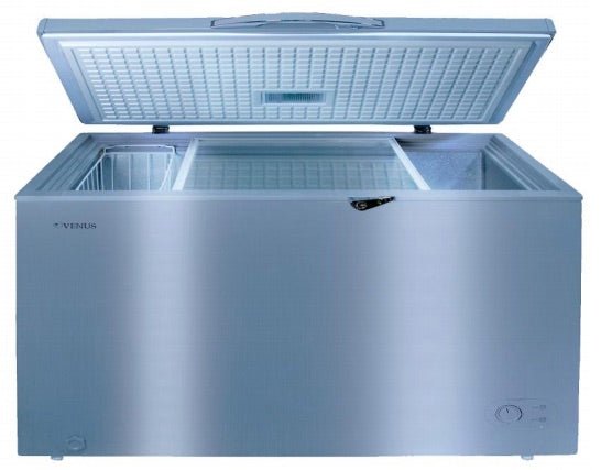 Dynastar 220 volts freezer 350 Liter Heavy 12.5 Cu Ft Titanium Silver Finish 220 v 240 volts 50 hz VCF350VENUS - 220 - Electronics