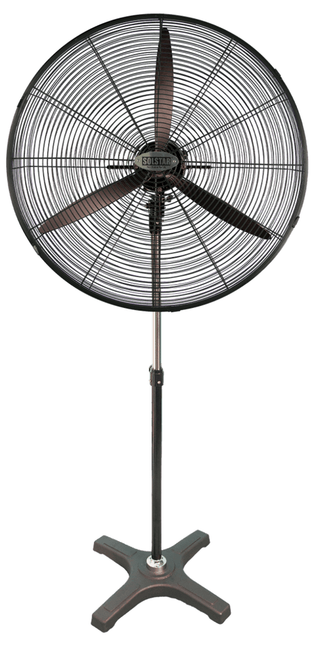 Dynastar 26 inch Industrial Black 220 volt Fan FA2603UBX - BK SS 220v 240 volt 50 hz - 220 - Electronics