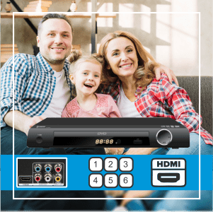 Dynastar HDMI 1080p Region Free DVD Player - 220v volt electronics
