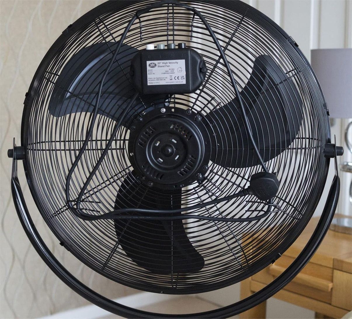 Dynastar Heavy Duty 20 inch 220 volt Fan powerful with height and speed adjustment PremIairEH1864 Fan 220v 240 volt - 220 - Electronics