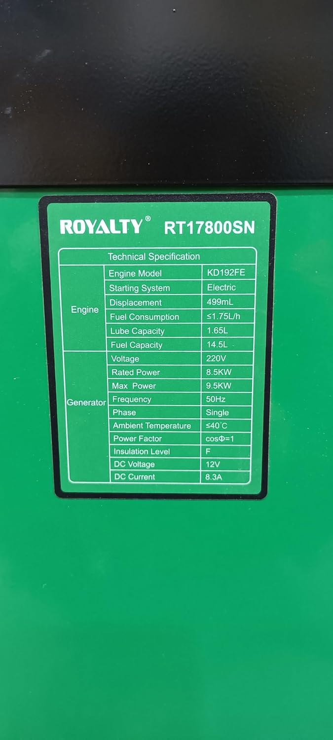 Dynastar Royalty 17,800 Watts 220 volts 50 hz Diesel Generator Silent body with Optional ATS (automatic transfer switch) 220v 50hz - 220v volt electronics