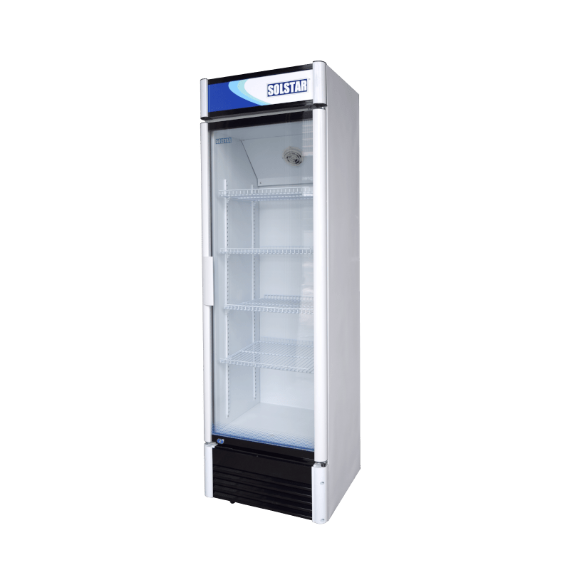 Dynastar VC3800AWHVSS One door refrigerator glass door commercial refrigerator 328 liter Vertical Cooler 220v 240 volt 50 hz - 220 - Electronics