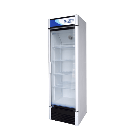 Dynastar VC3800AWHVSS One door refrigerator glass door commercial refrigerator 328 liter Vertical Cooler 220v 240 volt 50 hz - 220 - Electronics