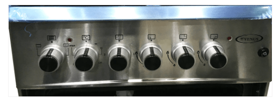 Dynastar VenusVC6631ESD 220 volt gas and electric range 24" Gas & Electric range cooker 3 Gas burner + 1 electric Hot plate 220 v 240 volts 50 hz - 220 - Electronics