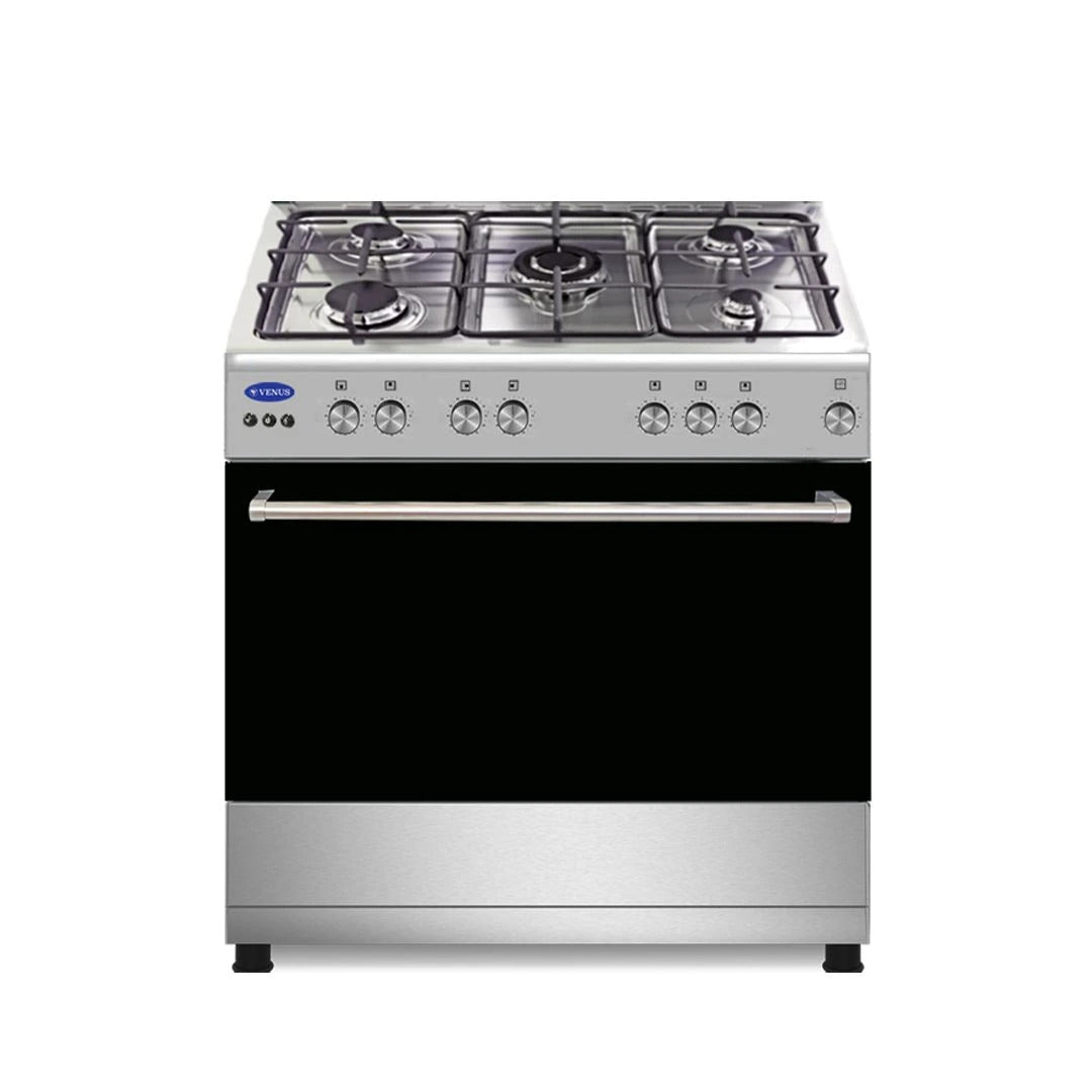 Dynastar VenusVC9060ESD 220 volt gas range 36 inch Five burner slide in stainless steel 36" gas range 220v 240 volt 50 hz - 220 - Electronics