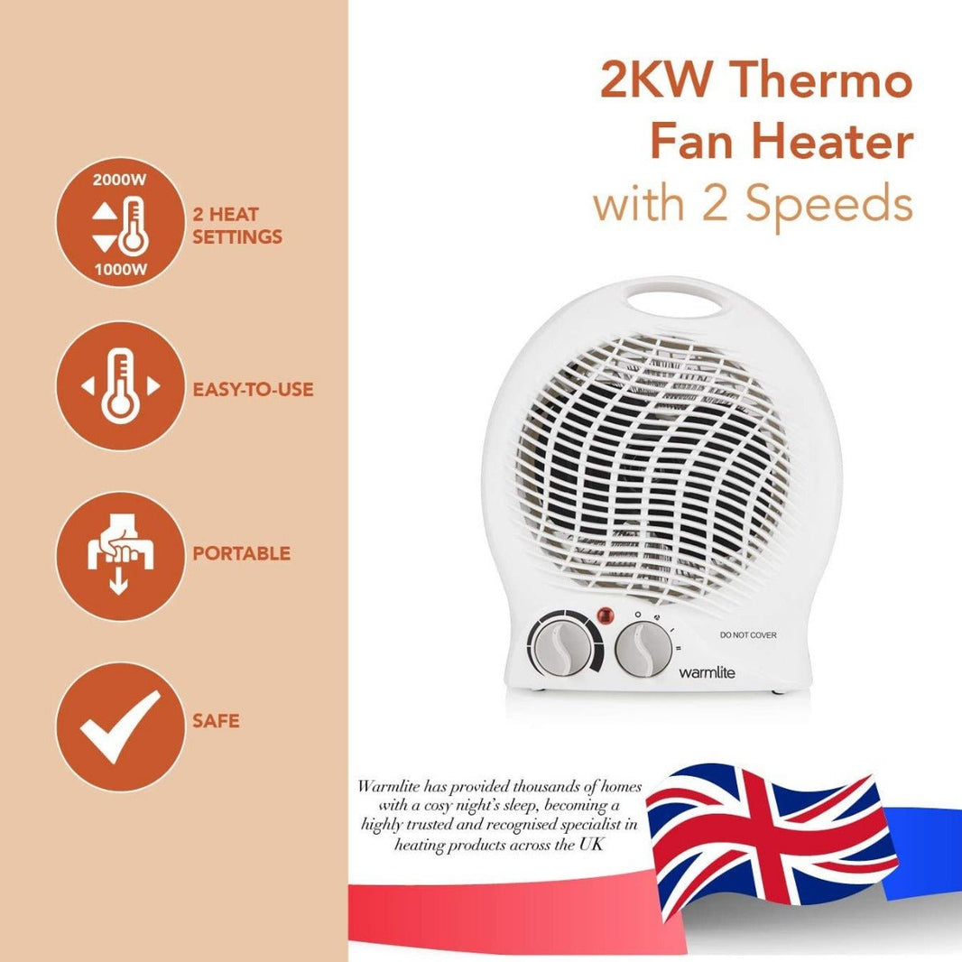 Dynastar Warm 220 volt fan heater 2 heat settings overheat protection 2000 watts 220v 240 volts WL44002 - 220 - Electronics