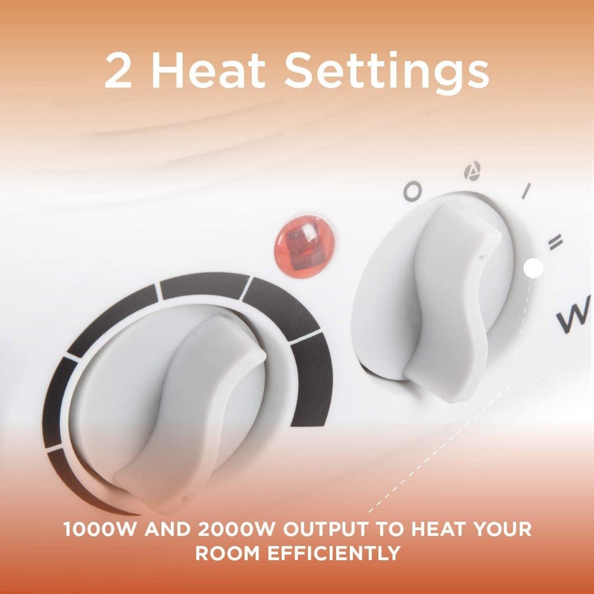 Dynastar Warm 220 volt fan heater 2 heat settings overheat protection 2000 watts 220v 240 volts WL44002 - 220 - Electronics