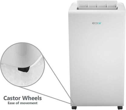 EcoAir 220 volts portable AC Air conditioner 12,000 btu with dehumidifier and purifier filter with Smart App and Remote control Energy saving A+ with window seal CrystalMK2 - 12 - 220 - Electronics