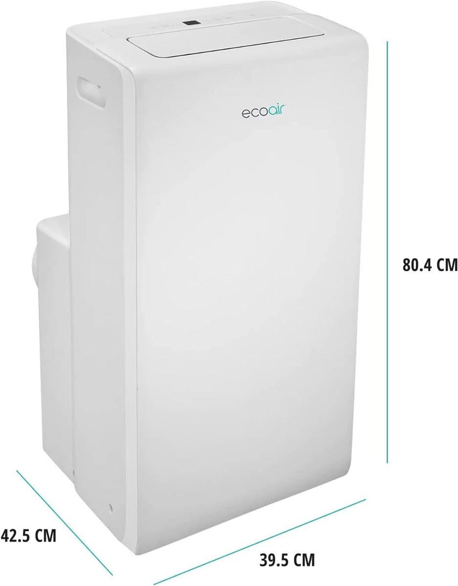 EcoAir 220 volts portable AC Air conditioner 12,000 btu with dehumidifier and purifier filter with Smart App and Remote control Energy saving A+ with window seal CrystalMK2 - 12 - 220 - Electronics